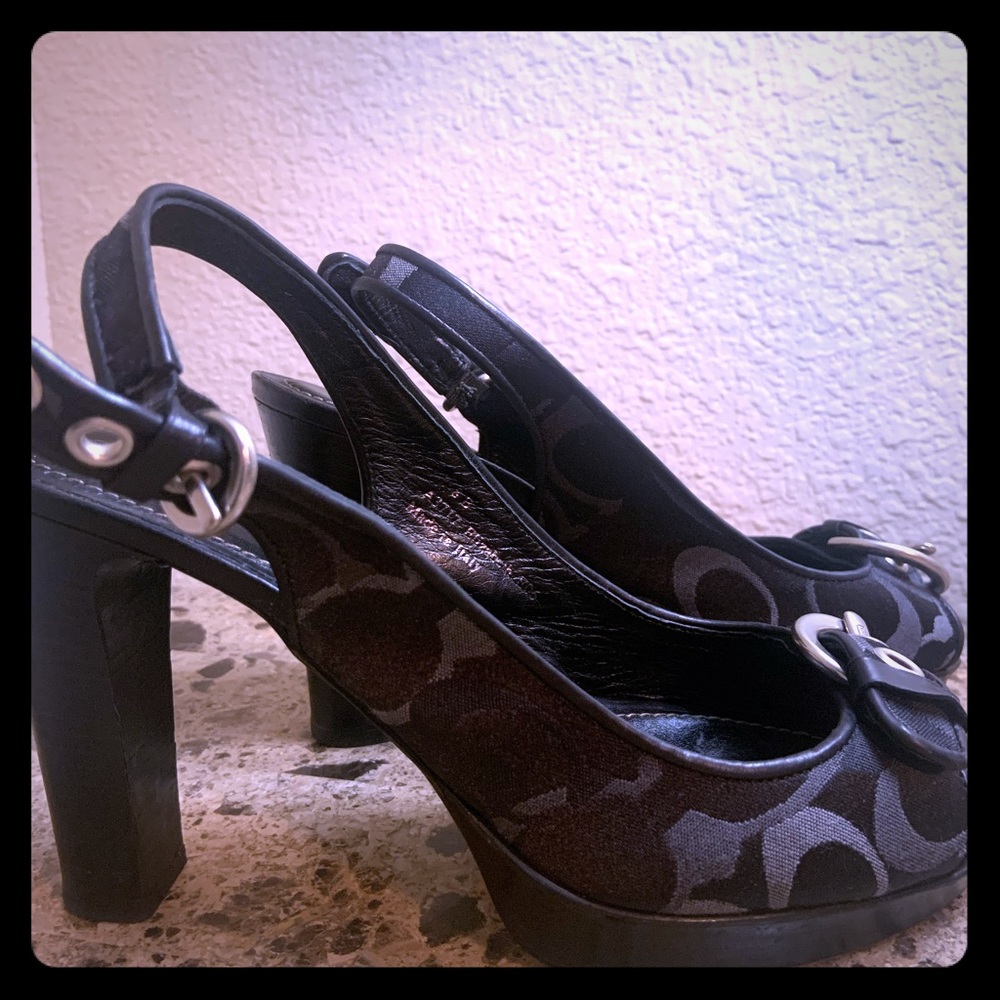 COACH strappy heels